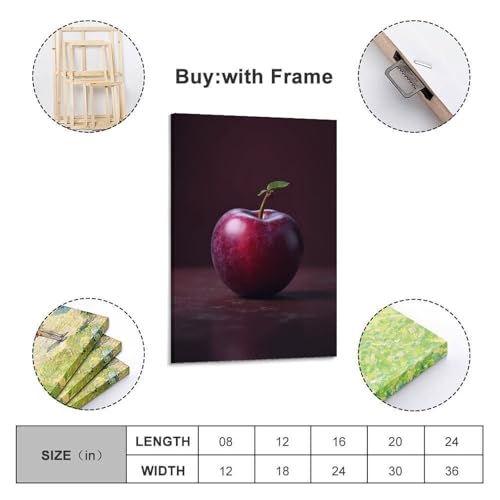 Affiche prune gros plan 40x60 cm impression artistique haute définition - 2