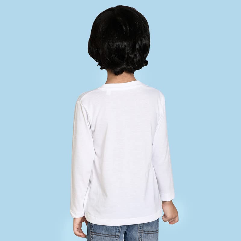 Image of Nusyl Boys Solid Cotton Blend Tshirts - Soft & Comfortable Full-Sleeves T-Shirts | Casual Wear for Kids & Teen Boys | Full Sleeves T-Shirts |- NUBCTSF001-PO2-1