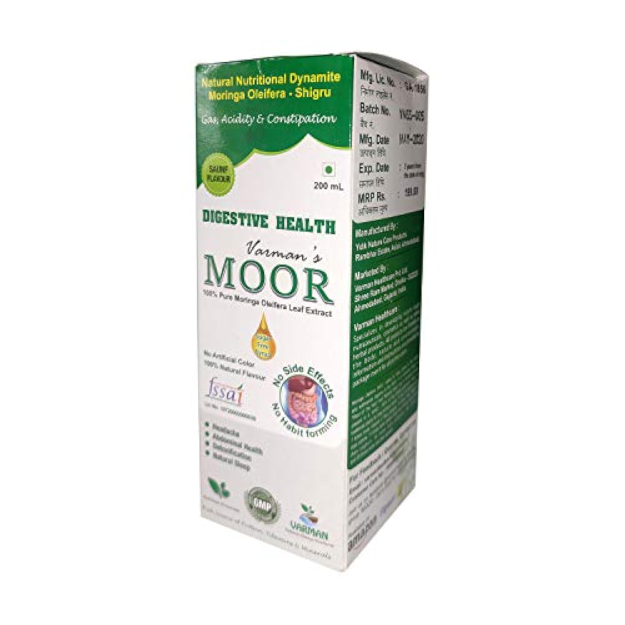 Varman's Moor Digestive Health Syrup - 200 Ml
