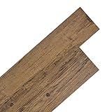 losetas de pvc para jardin Material: PVC vidaXL 36x Lama de Suelo 5,02 m² PVC 2mm Marrón Baldosa Loseta Tarima Flotante