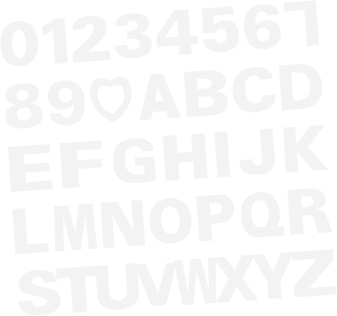 Cabilock 37pcs Alphabet Cake Stencils Letter Number Templates for Baking Heart-Shaped Cake Molds for Birthdays Anniversaries