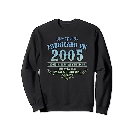 Fabricado En 2005 Vintage Original 19 Cumpleaños Sudadera