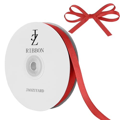JaoZuyard Red Grosgrain Ribbon 1/2 Inch X 50 Yards