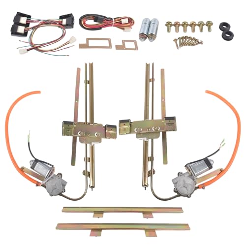 Woosphy Flat Glass Power Window Kit Replacement for Ford Chevy 1932 and Up 2 Doors Left 7558925