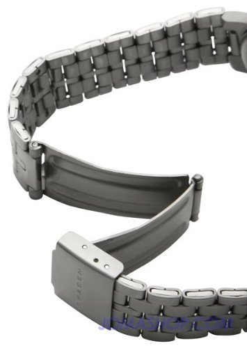 Skagen 105LTX watch titanium link band with deployment clasp