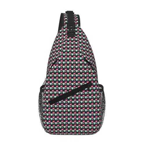 Bolsa de pecho cruzada con estampado original de palomitas riñonera diagonal ligera