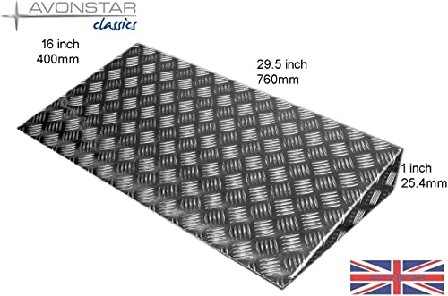 Avonstar Door Ramp British Made (1 inch high) Silver
