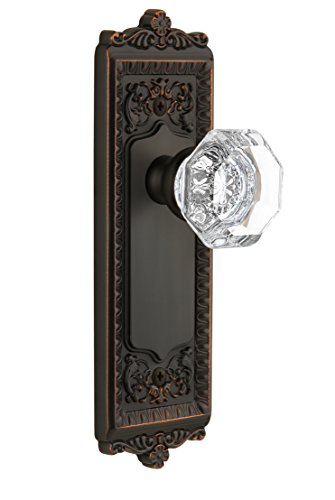 One-Day Sale: Up to 50% Off Grandeur Windsor Plate with Chambord Crystal Knob, Privacy - 2.375", Timeless Bronze