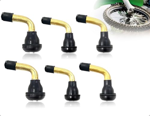 Emezddo 6 Stücke 90 Grad Roller Ventil,Tubeless Reifenventil,verwendet für Autos,Motorräder,Fahrräder,Elektrofahrzeuge,Zuhause,Reisen,Reparaturwerkstatt
