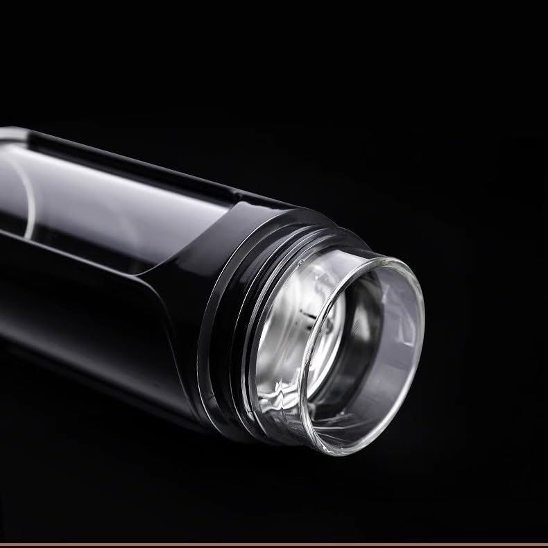 Glass Water Bottle With Lid Portable Insulation And Scalding Protection Tea Cup image 5
