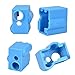Onyehn 3D Printer Parts 6 pcs Volcano Heater Block Silicone Sock Cover with 0.4mm Brass Nozzles for Vyper, Kobra Plus Print Part