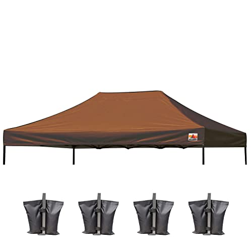 Image of ABCCANOPY Replacement Canopy Top for Pop Up Canopy Tent 10x15 Brown
