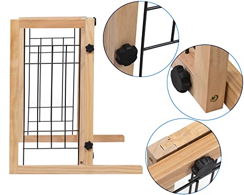 Oleksil 39.7"-71" Adjustable Freestanding Baby Safety Gate Playpen Fireplace Baby Gate Dog Fences Indoor Pet Gates Dog Gates For Doorways,Stairs,Child,Toddler #TOP5