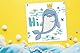 DIAMOND DOTZ DBX.039 - Original 5D Diamond Painting Set DOTZ BOX Dolphin Hi!, Kreativset mit 1.739 Diamant Mosaiksteinen, Malset ca. 22 x 22 cm, DIY Komplettset für Kinder ab 8 Jahren, Blau