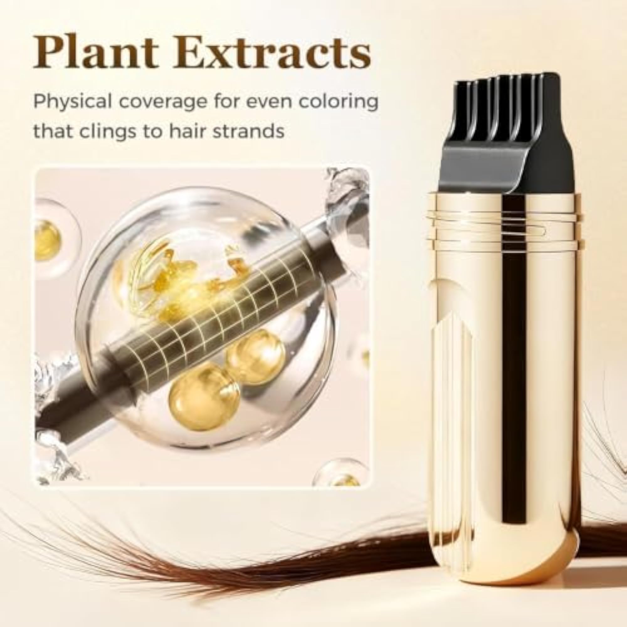 2-in-1 Convenient Hair Dye Comb for Gray Hair, Travel Use