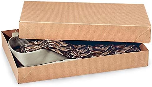 Miniatura 3 de Cajas de Regalo de Ropa Kraft de 2 Piezas - 11 12 x 8 12 x 1 58" -Paquete de 20