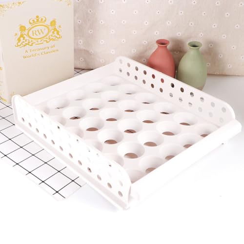 Caja para huevos apilable YARNOW, el organizador de plástico perfecto para congeladores y cajones 7