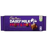 Cadbury Dairy Milk Fruit & Nut, Tableta de Chocolate con Almendras y pasas, Sabor Cremoso y Crujiente, 180 g