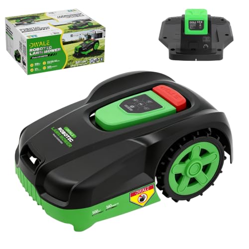 Image of Robot Lawn Mower, for 0.12 Acres,Wire-Free Robotic Lawnmower,with Border Lines,AI Obstacle Avoidance, App Control, 58dB Quiet, Multi-Zone Management