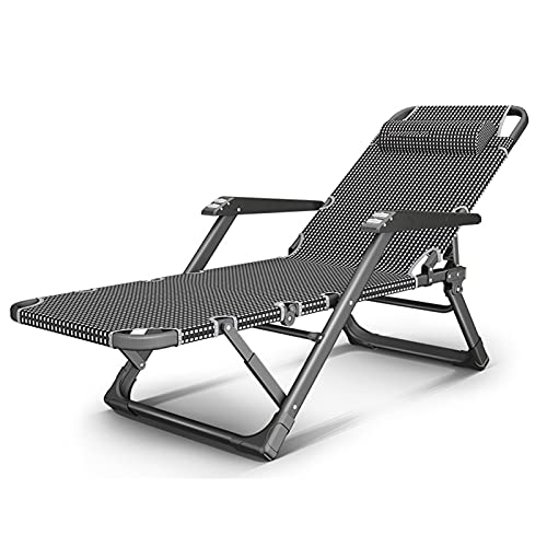 Chaise longue portable charge 200 kg avec piètement stable Octopus feet et dossier réglable