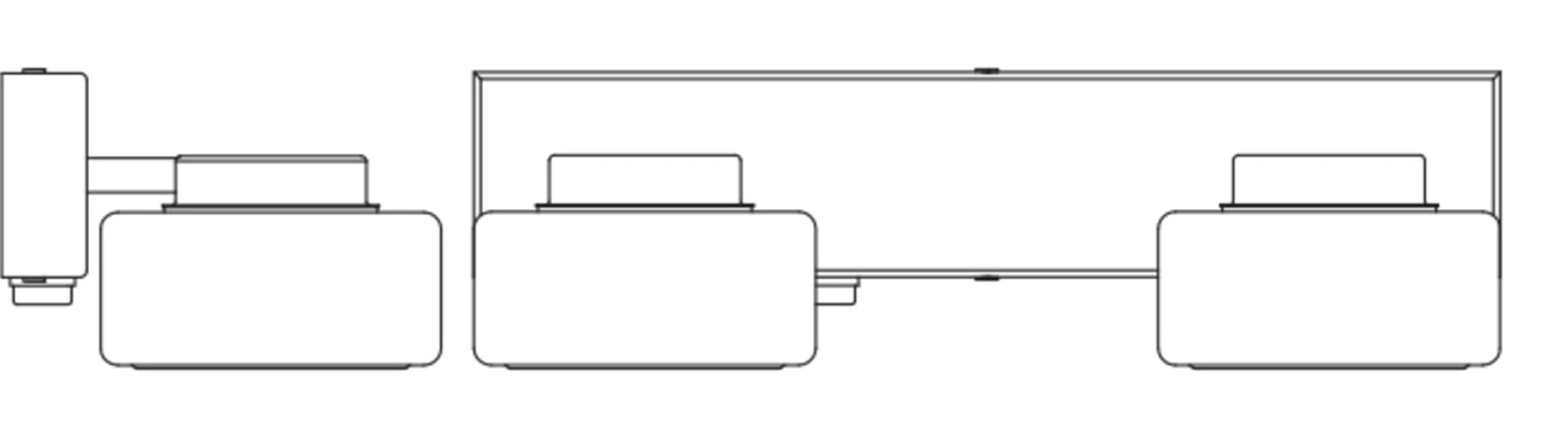 Licht-Erlebnisse LED Wandleuchte Metall Glas Schwarz 3000-4000 K Click-CCT IP44 modern Bad Flur Schlafzimmer Treppenhaus B:30 cm Wandlampe Badezimmer