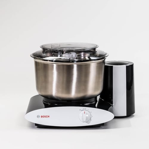 Bosch Universal Plus Stand Mixer - Black - Baker's Package with Additional Baking Attachments and Stainless Steel Bowl