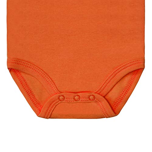 Newborn Baby Long Sleeve Bodysuits 100% Cotton Solid Color 0-24 Months 3-Pack Set4