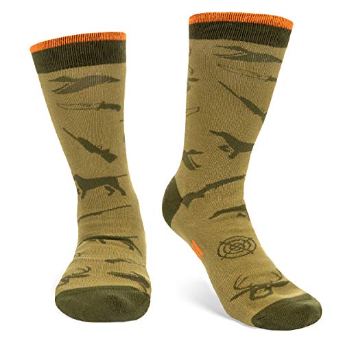 Lavley Fishing and Hunting Socks - Gag gift for hunters and fishermen - Great for Christmas, Father's Day or birthdays