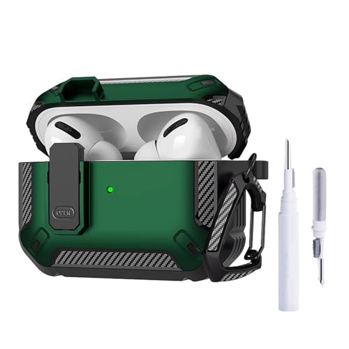Image of YODI Case Cover for Airpods Pro|Pro 2|Airpods Pro 3|Airpods 4 Pouch, Silicone Cases with Cleaner Kit 360 Drop Protection,Shock-Resistant ((Bump-Green), Airpods 4)