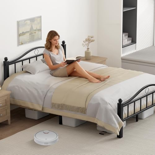 Image of Metal Queen Bed Frame with Headboard