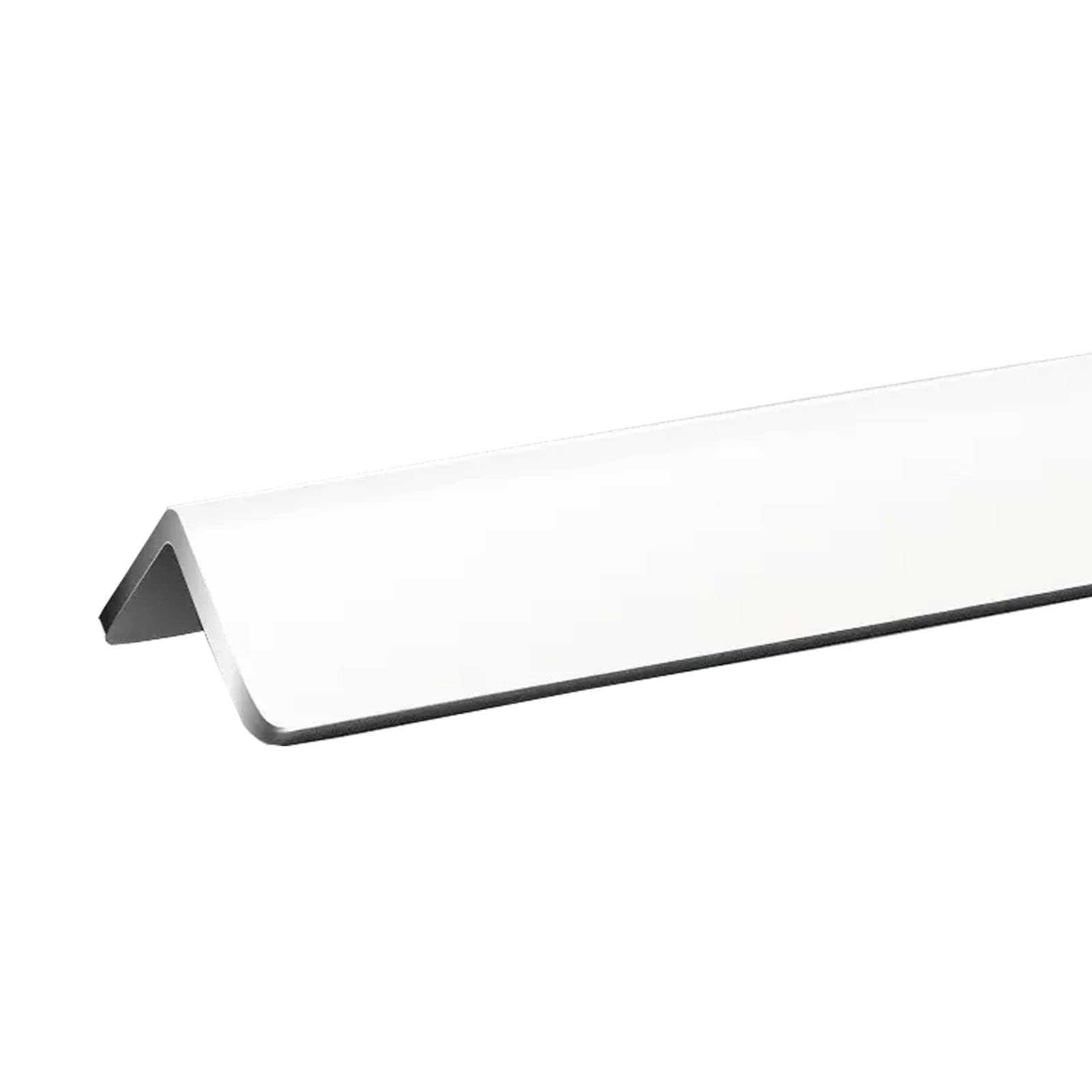 Protectores de Esquinas, Tiras Protectoras de Pared de aleación de Aluminio con Escudo Autoadhesivo for Oficina en casa(White,W 1cm)