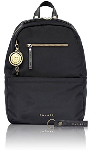 Preisvergleich Produktbild bugatti Contratempo Nylon Rucksack für Damen - edle Tasche in schwarz