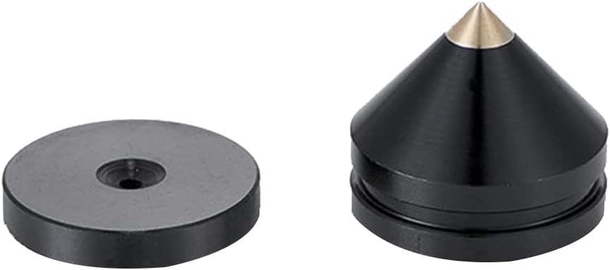 8 Set Speaker Stand Feet Foot Pad Aluminium Alloy Metal Spikes Cone Floor Foot Nail Black