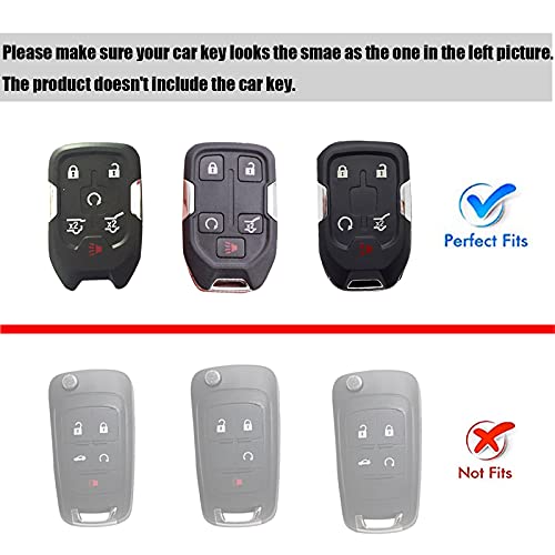 Pgtopone Luxury Bling Rhinestone Crystal Diamond Key Fob Cover Case Shell Protector Key Chain Compatible With Gmc Acadia Terrain Yukon Chevrolet Suburban Tahoe #TOP1