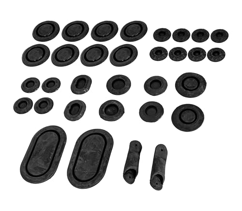 Rubber Grommet Plug Access Hole Seal Kit (32pc Set) for 1964.5-1966 Ford Mustang