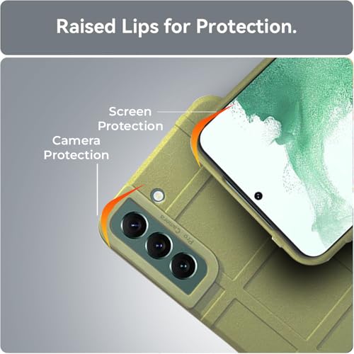Image of Amazon Basics Shockproof Back Case Cover for Samsung Galaxy S22 Pro 5G | 360 Degree Protection | Slim Protective Case | Anti-Scratch Tough TPU Case for Samsung Galaxy S22 Pro 5G (Green)