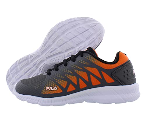 Fila Fantom 6 (Little Kid/Big Kid) Castlerock/Vibrant Orange/White 13 Little Kid M