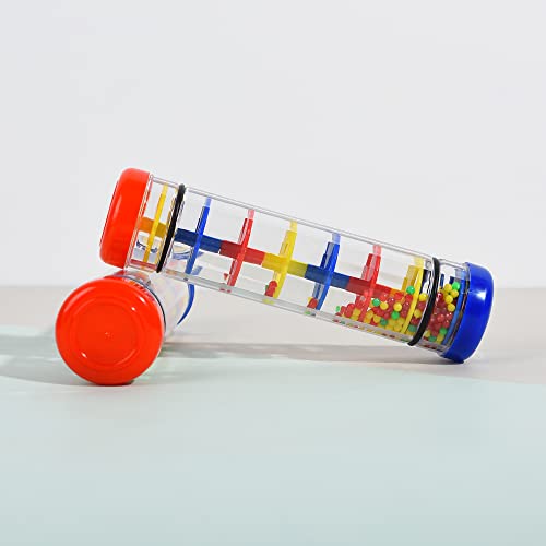 2 Pack Rainmaker Rain Stick Toy, 8 Inch Rainstick Musical Instrument For Babies Toddlers And Kids, Sensory Developmental Shaker #TOP5