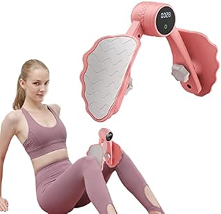 Pkila Pelvic Floor Exerciser Strengthener for Women, Muscle Hip Booty Trainer Pro Machine with Counter, 3-hole Adjustment Leg Inner Thigh Exercise Equipment Stretcher Toner Master Trainingtool