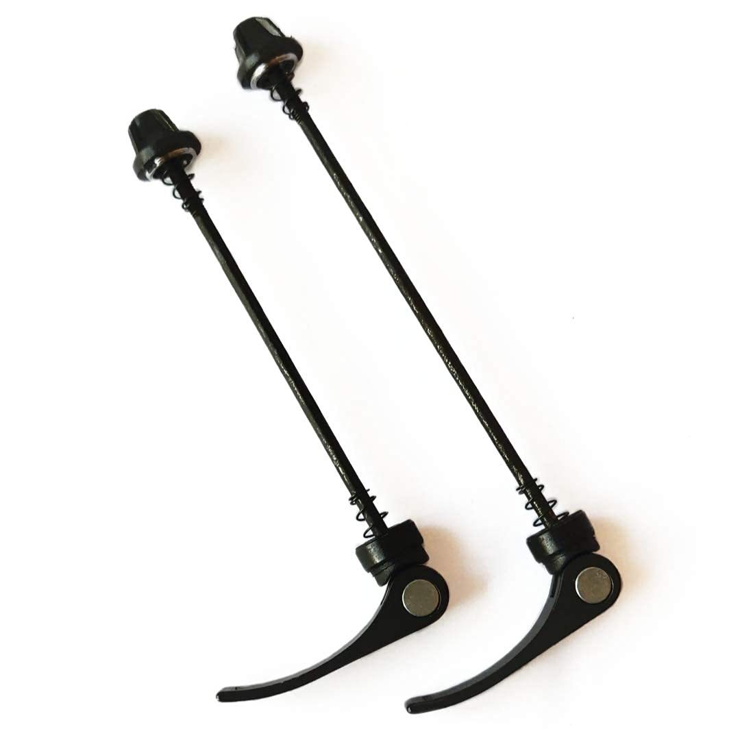 CYBIC Quick Release Bicycle Hub Skewers, Black, Front and Rear Wheel Set, Bike Wheel Lock Mechanism with Springs-picture-10