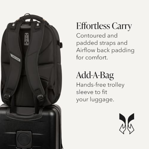 Image of SwissGear Travel Tech Pro Laptop Backpack - Fits Laptops up to 16 inch - ScanSmart TSA-Friendly Backpack with Multiple Organizer Pockets - Black