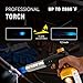 BLAZEAL Propane Torch Kit with 4x MAPP Gas,4-Flame Blow Torch Head with Propane Tank Base for MAP Gas,Work in All Angle,Trigger Start Torch Gun for Welding Brazing Soldering Grill Camping Cooking Food