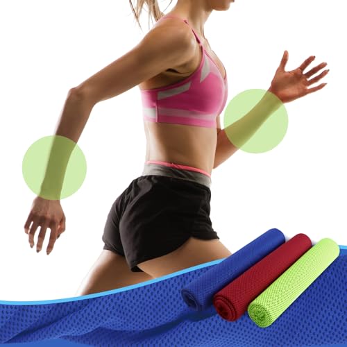 Pallesen Cooling Towel, Cooling Towels for Neck and Face, Cooling Towels for Hot Weather, Sports Cooling Towels, Cooling Towels for Yoga, Running & Gym, 10-Pack, 40" x 12", Random Color - image 4