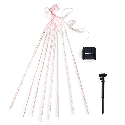 koulate Lluvia de meteoros Luces de Lluvia, LED Caída de Lluvia Gota de luz Carámbano Caída de Lluvia Gota de Lluvia Luces de conexión en Cascada para la Fiesta de Bodas Brillo 50 cm 240 LED (Blanco)