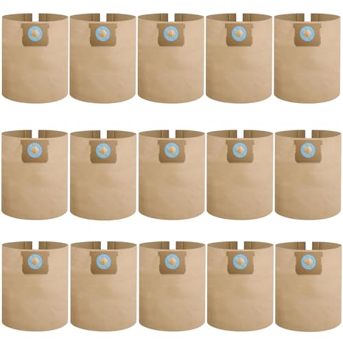Image of 15 Pack DXVA19-4102 Vacuum Bags Compatible With DEWALT 12-16 Gallon Wet /Dry Vacuum, Disposable Dust Collection Filter Bag DXV12P DXV14P DXV16P DXV16PA DXV16S