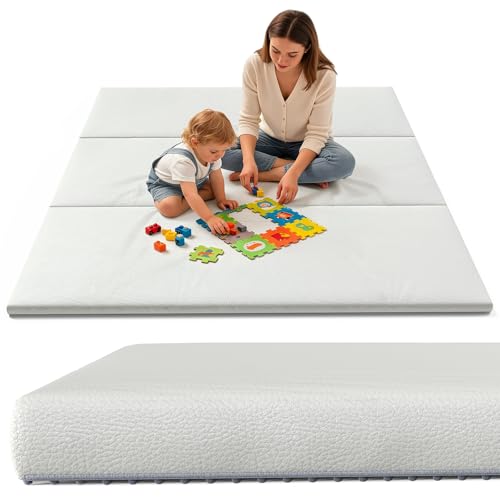 Image of Play Mat 70x79 Inch, Removable Machine Washable Cover, Extra Thick Floor Mat, Waterproof Mats for Floor, Non-Slip Large Playpen Mat