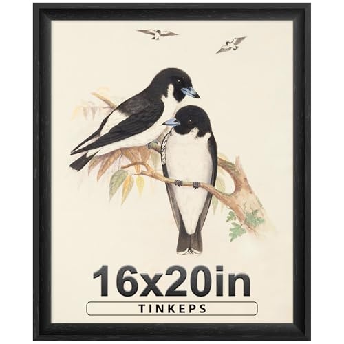 Image of 16x20 Frames as Poster Frames, 1.37-In Wide MDF Frame with Plexiglass, 16 x 20 Picture Frames for Wall, Black