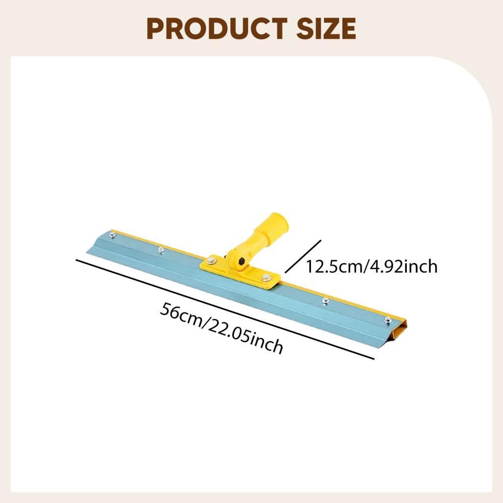 Epoxy Squeegee Espátula Extensora para Piso Nivelador Ranurado Rastrillo de Cemento Herramienta para Nivelación Elaborado en Acero al Carbono