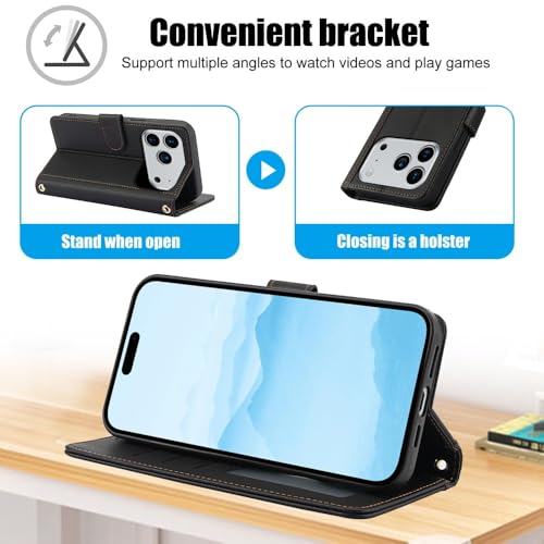 Étui iPhone 16e blanc en cuir à rabat pour simplifier vos déplacements urbains - 4