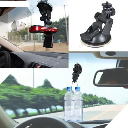 Image of 2 Pack Dash Cam Suction Cup Mount with 1 /4 Screw Thread Windshield Camera Holder Stand for Car Dashcam GPS Driving DVR Action Camcorder Phone Bracket Video Recorder